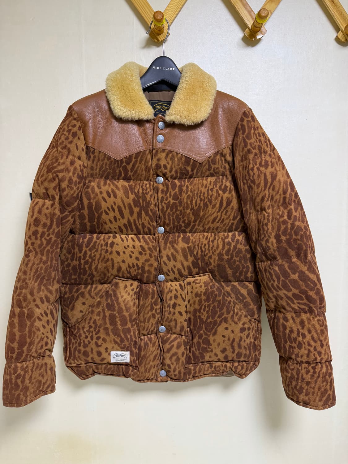 누드본즈 레오파드 패딩 상품이미지1