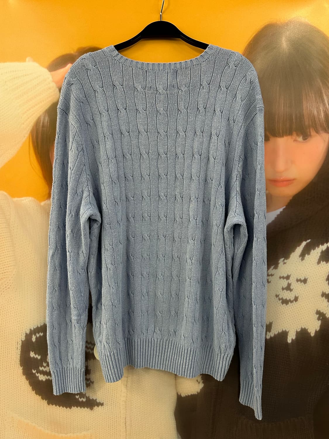 POLO 폴로 베이비블루 케이블니트 상품이미지4