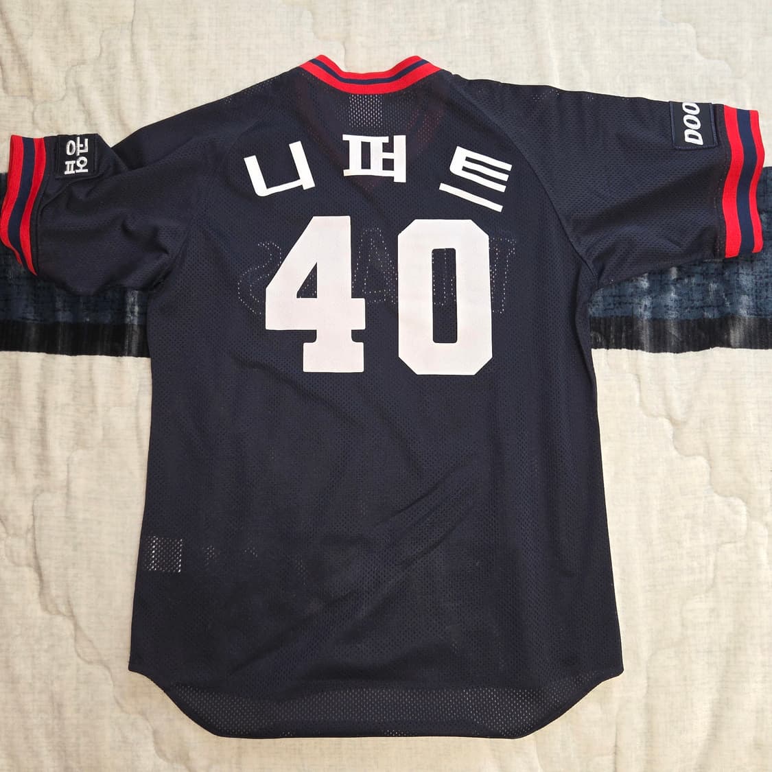 두산베어스 네포스 올드 원정 니퍼트 유니폼 상품이미지2