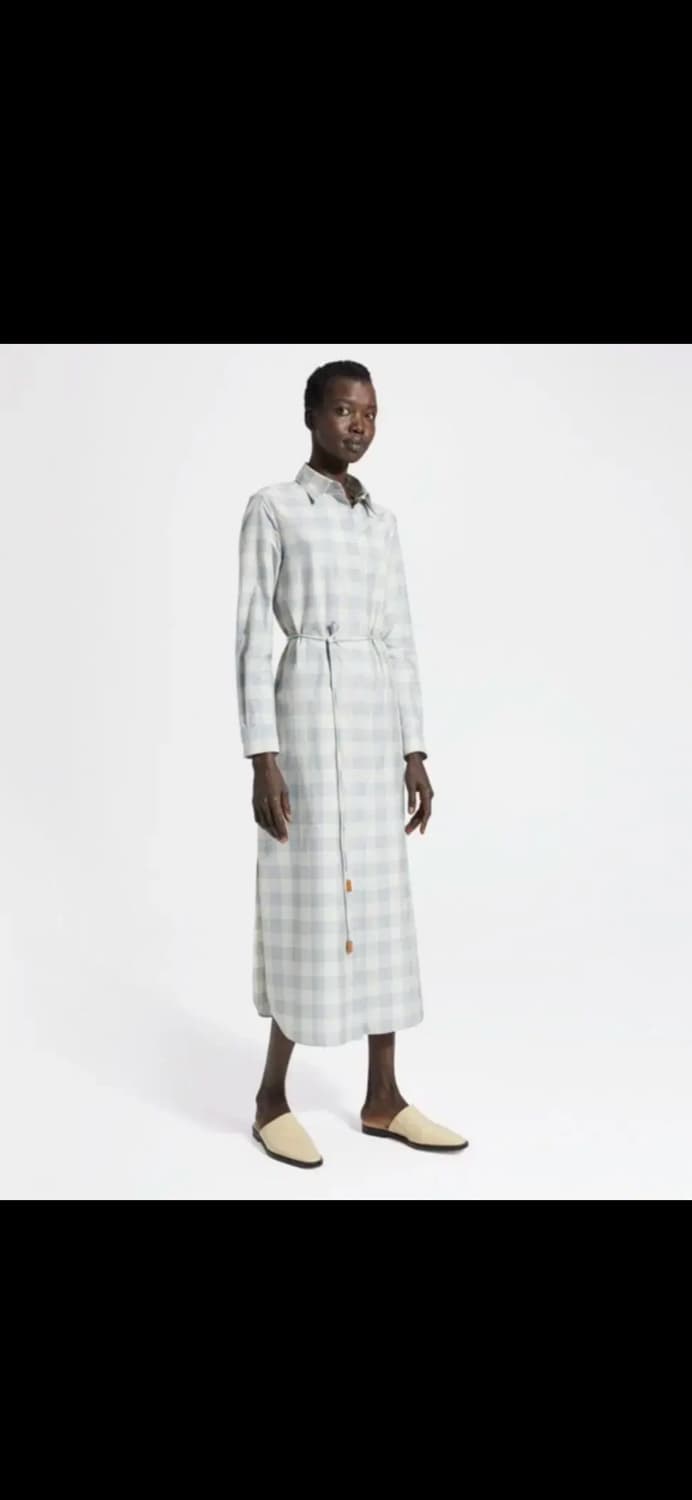 theory 띠어리 코튼 실크 원피스 상품이미지1