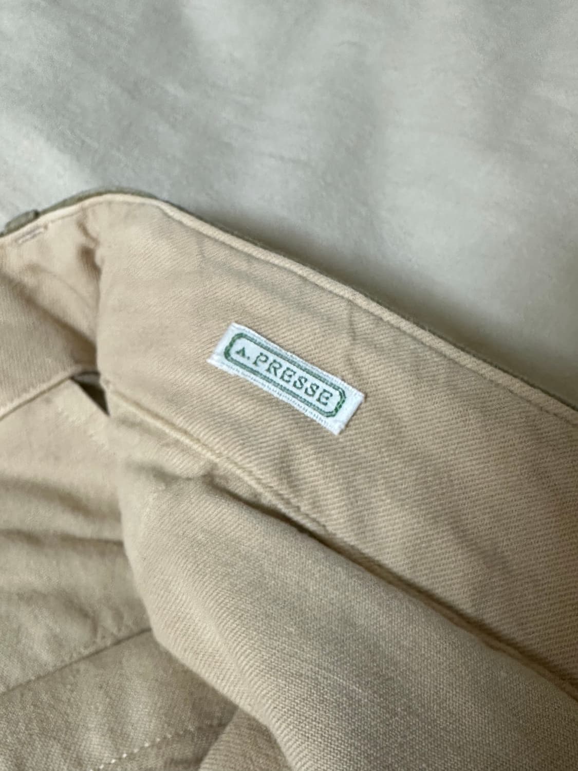 [2] 아프레쎄 25ss 빈티지 치노 베이지 상품이미지4