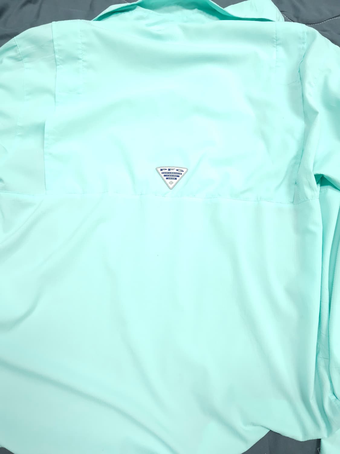 빈티지 콜롬비아 민트컬러 (얇은감)  상품이미지5