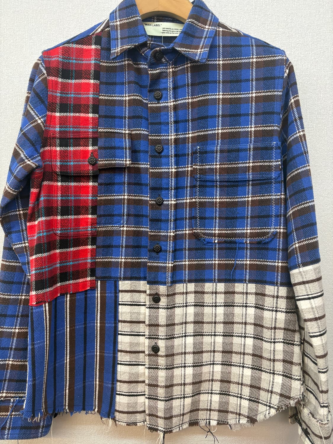 오프화이트 체크셔츠 상품이미지2