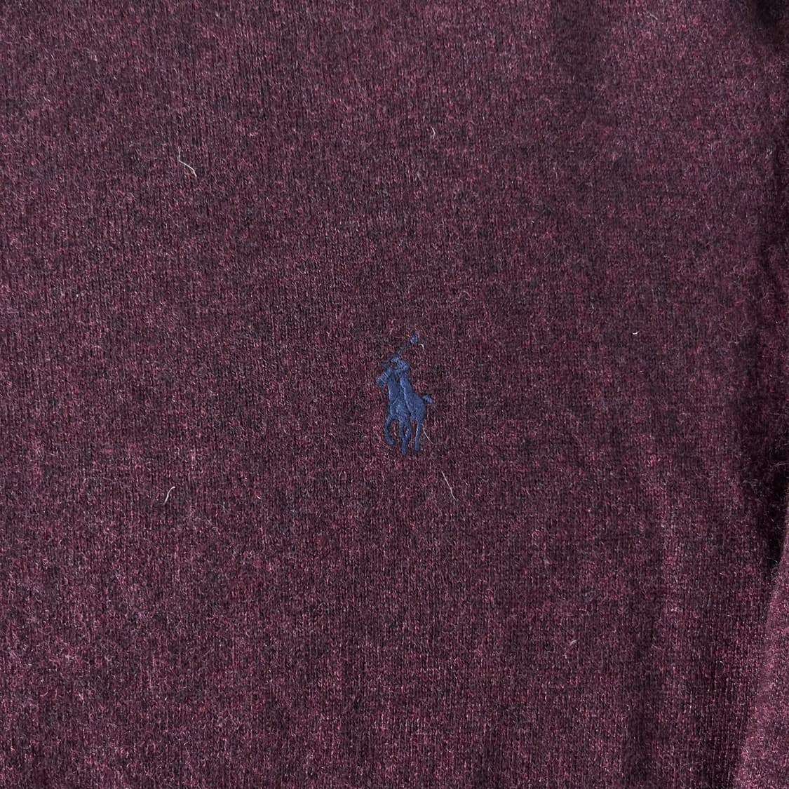 100 폴로랄프로렌 엘보우 패치 버거딘 울 니트  상품이미지3