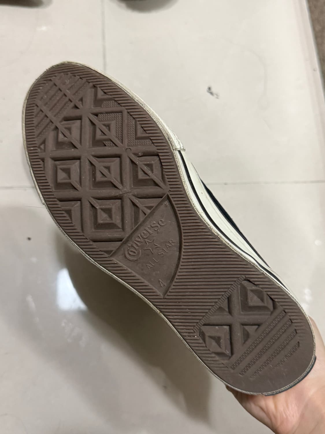 컨버스 하이 블랙 230(2.5) 상품이미지2