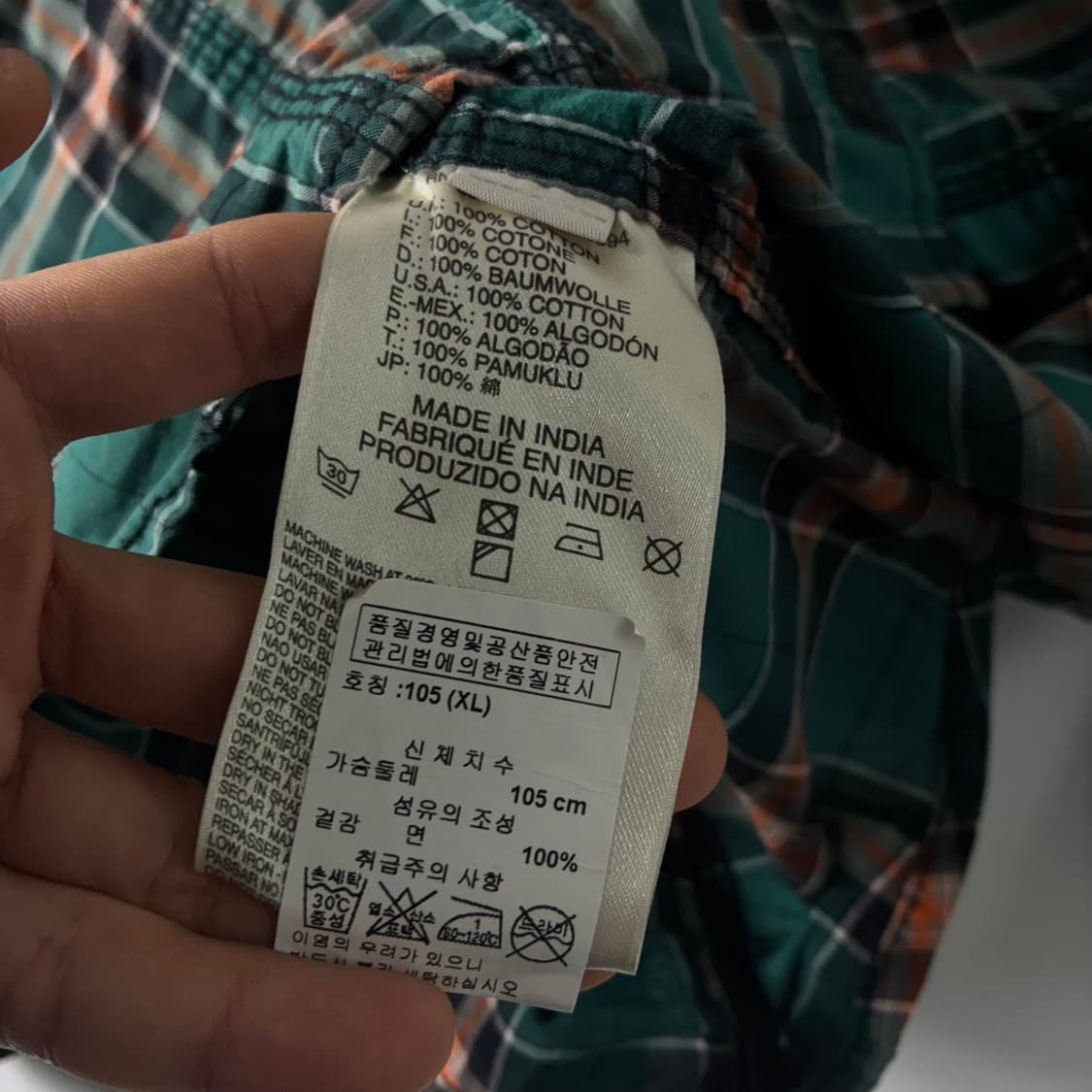 Diesel  디젤 00,s 포켓 웨스턴 코튼 체크 셔츠  상품이미지7