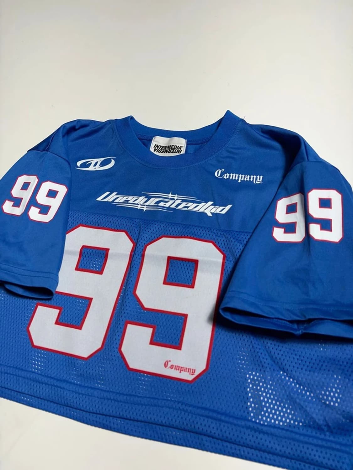인터미디어 블루 메쉬 럭비 져지 반팔 티셔츠 R2190 상품이미지3