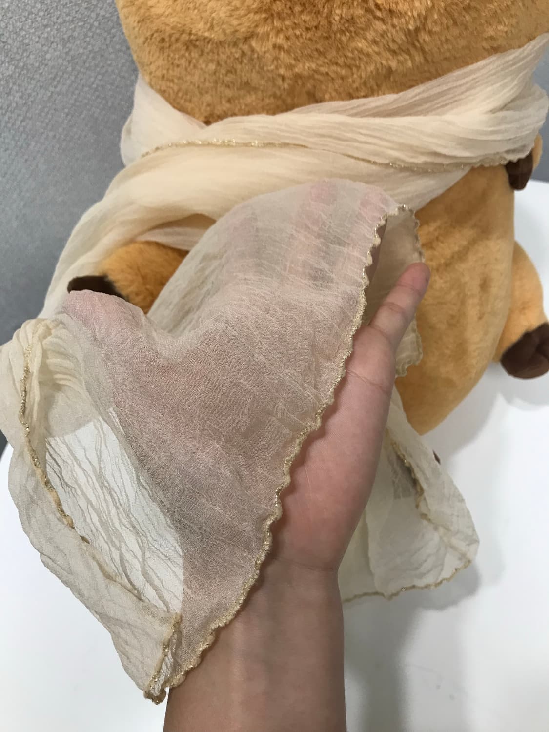 옐로우 골드 스카프 상품이미지4