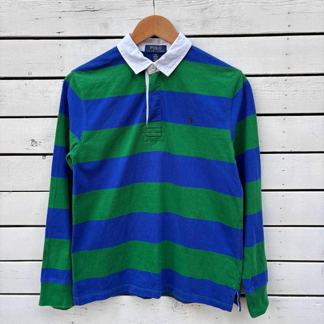 Polo 폴로 럭비티 스트라이프 카라티 상품이미지1