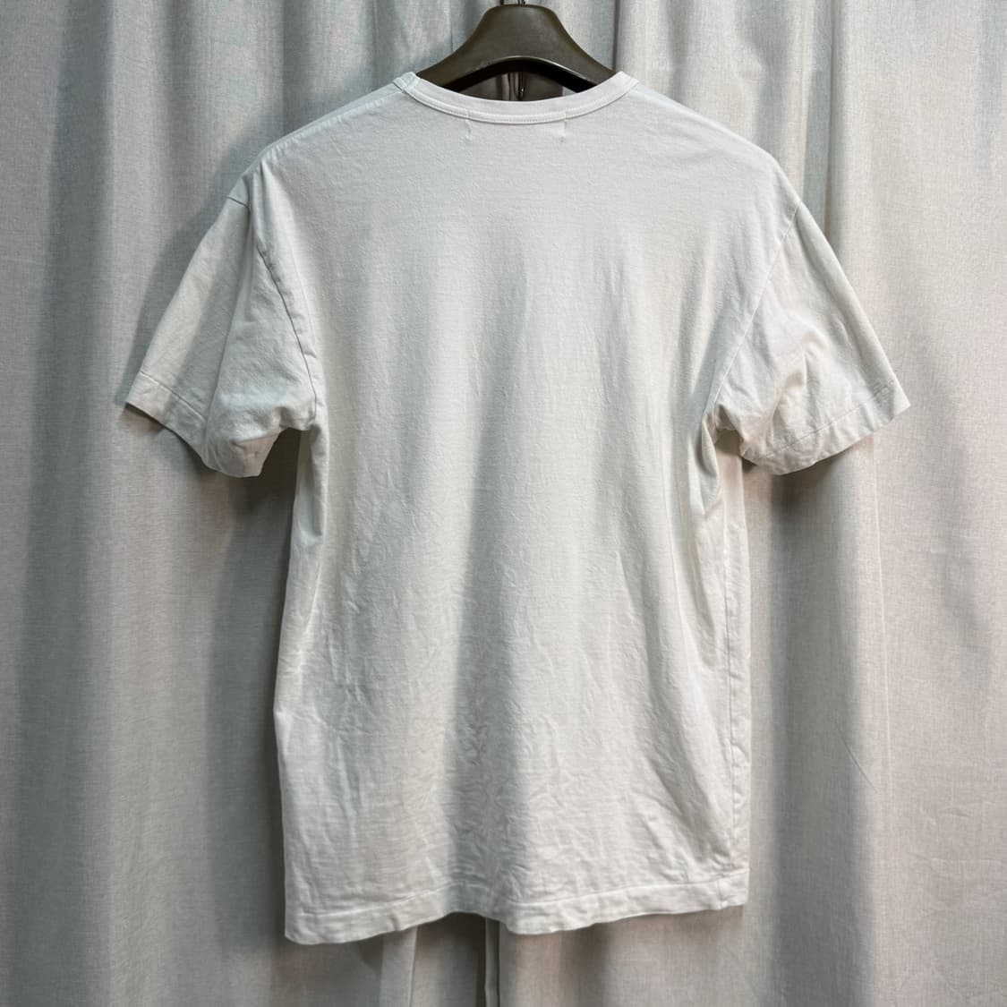 2XL 꼼데가르송 플레이 반팔티 화이트 레드와펜 상품이미지4