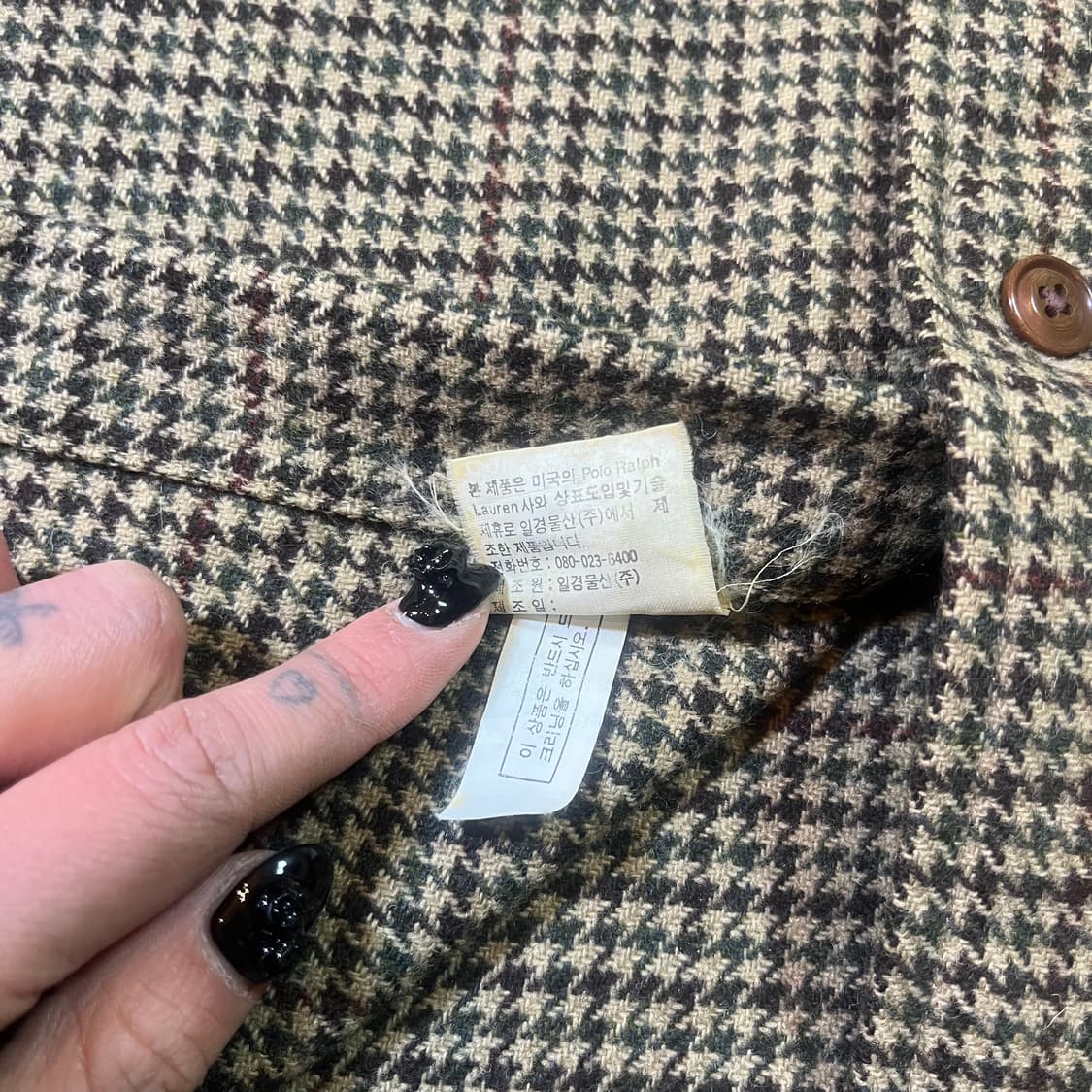 폴로 랄프로렌 하운드 체크 울 셔츠 상품이미지5