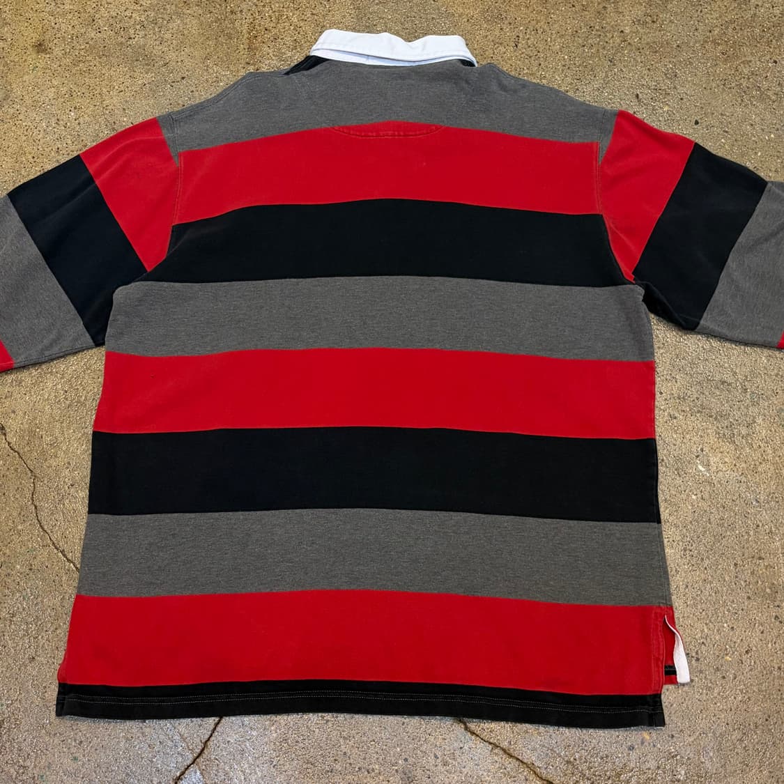 레어 00s 미국 빈티지 폴로랄프로렌 스트라이프 럭비티 카라티  상품이미지6