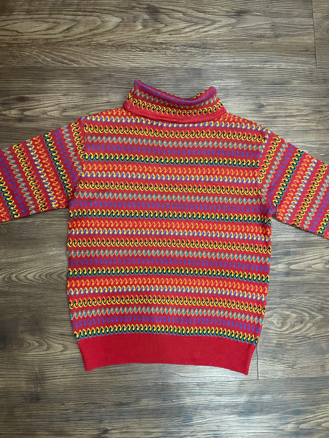 (유일매물) 입생로랑 YSL 일본판 자수로고 패턴 니트 스웨터 상품이미지8