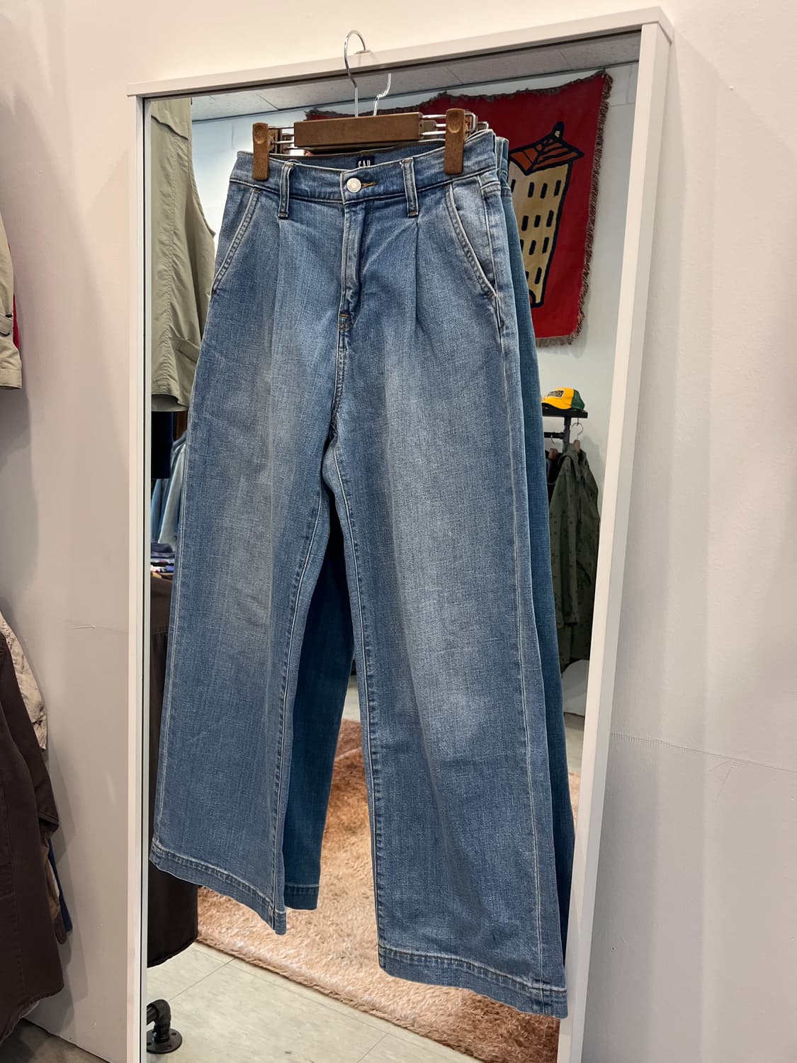 Gap 갭 원 턱 와이드 데님 팬츠 (27-28inch) 상품이미지1