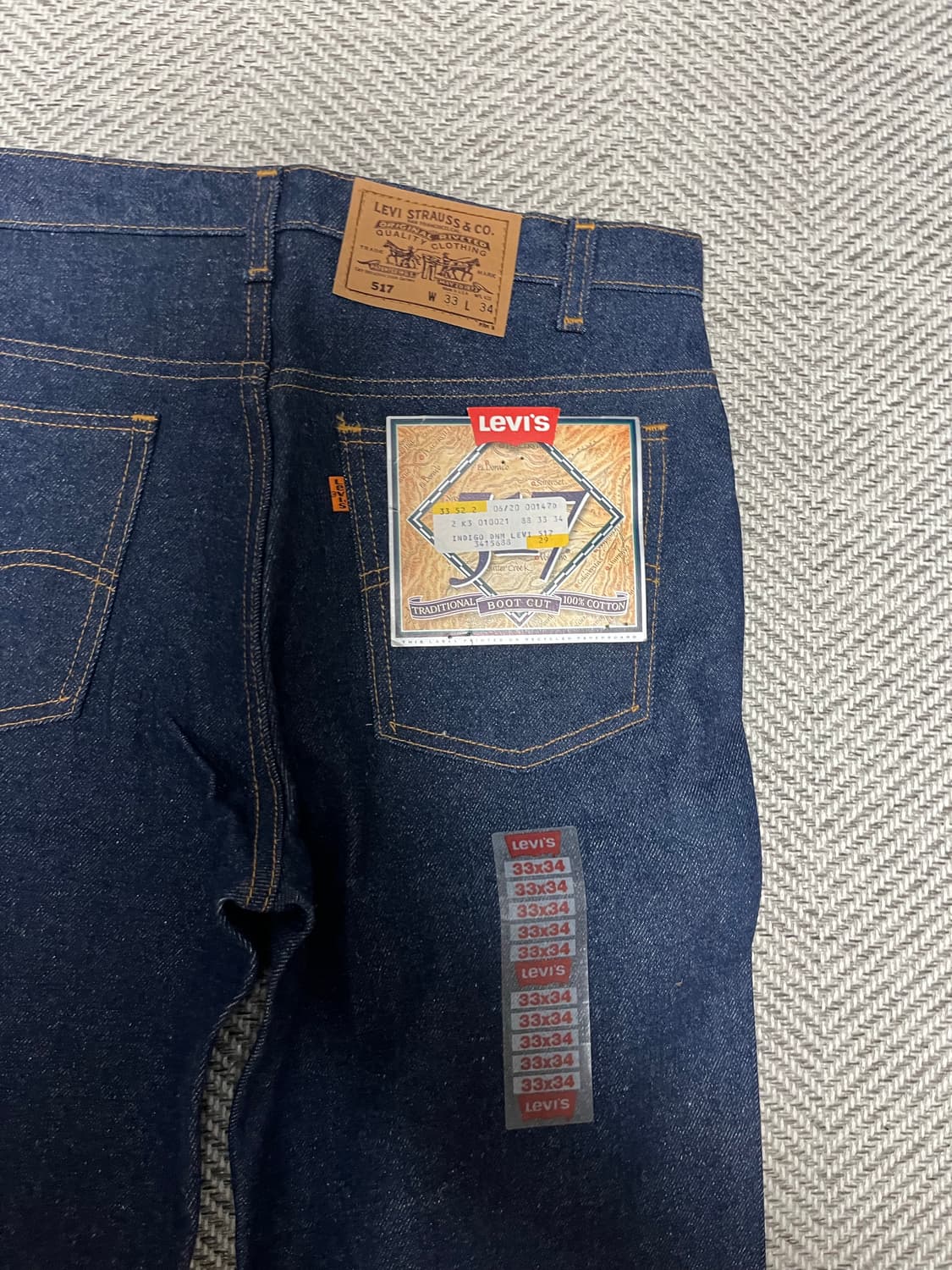 90s 리바이스 517 33x34 오렌지탭 데드스탁 상품이미지5
