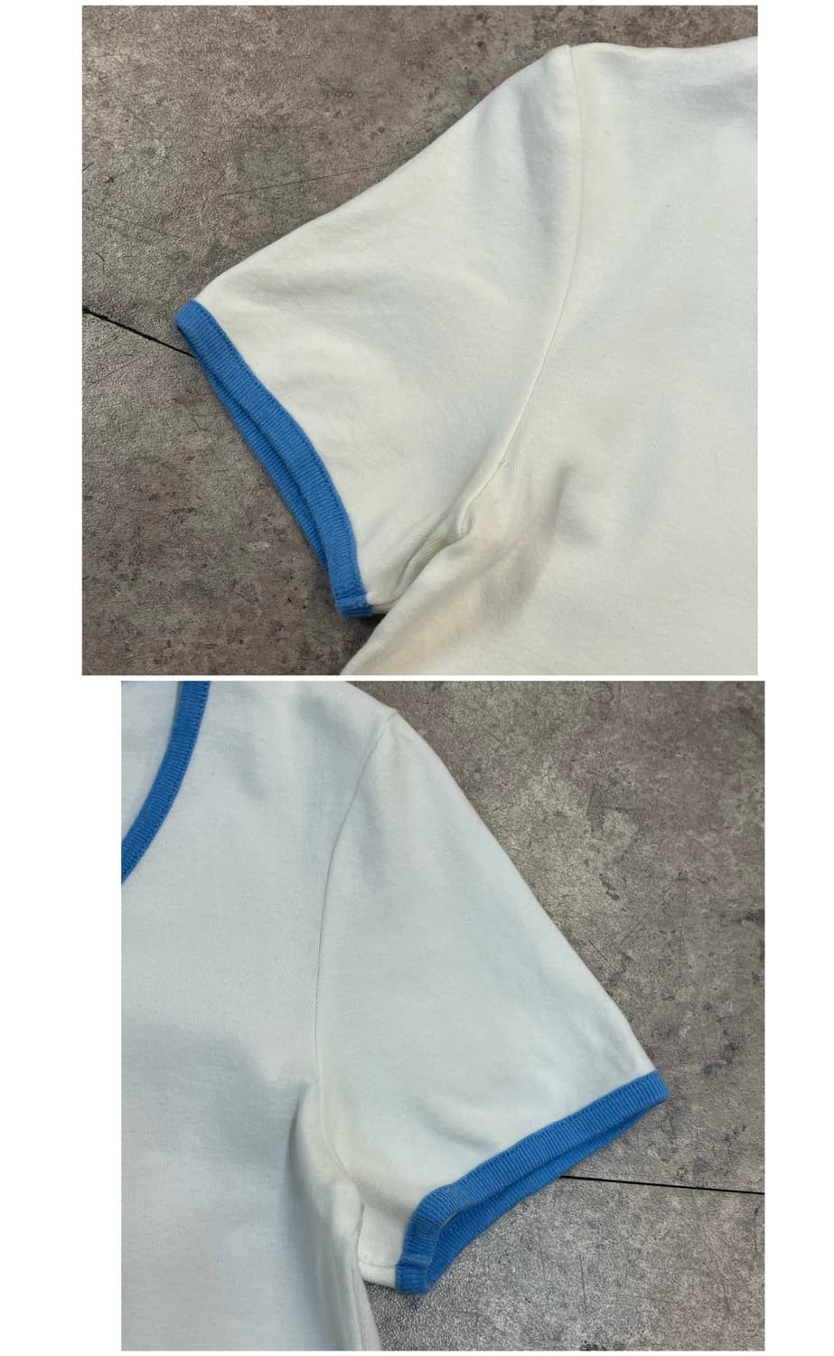 마리떼 프랑소와 저버 크롭 반팔티 화이트 M #csz3910  상품이미지5