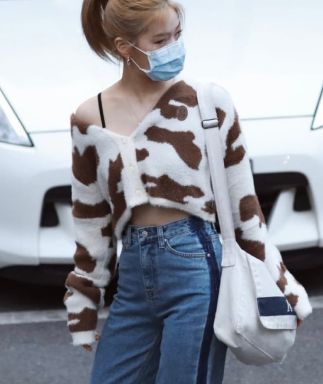 스컬프터 무퍼지 크롭 가디건 브라운 free 상품이미지4