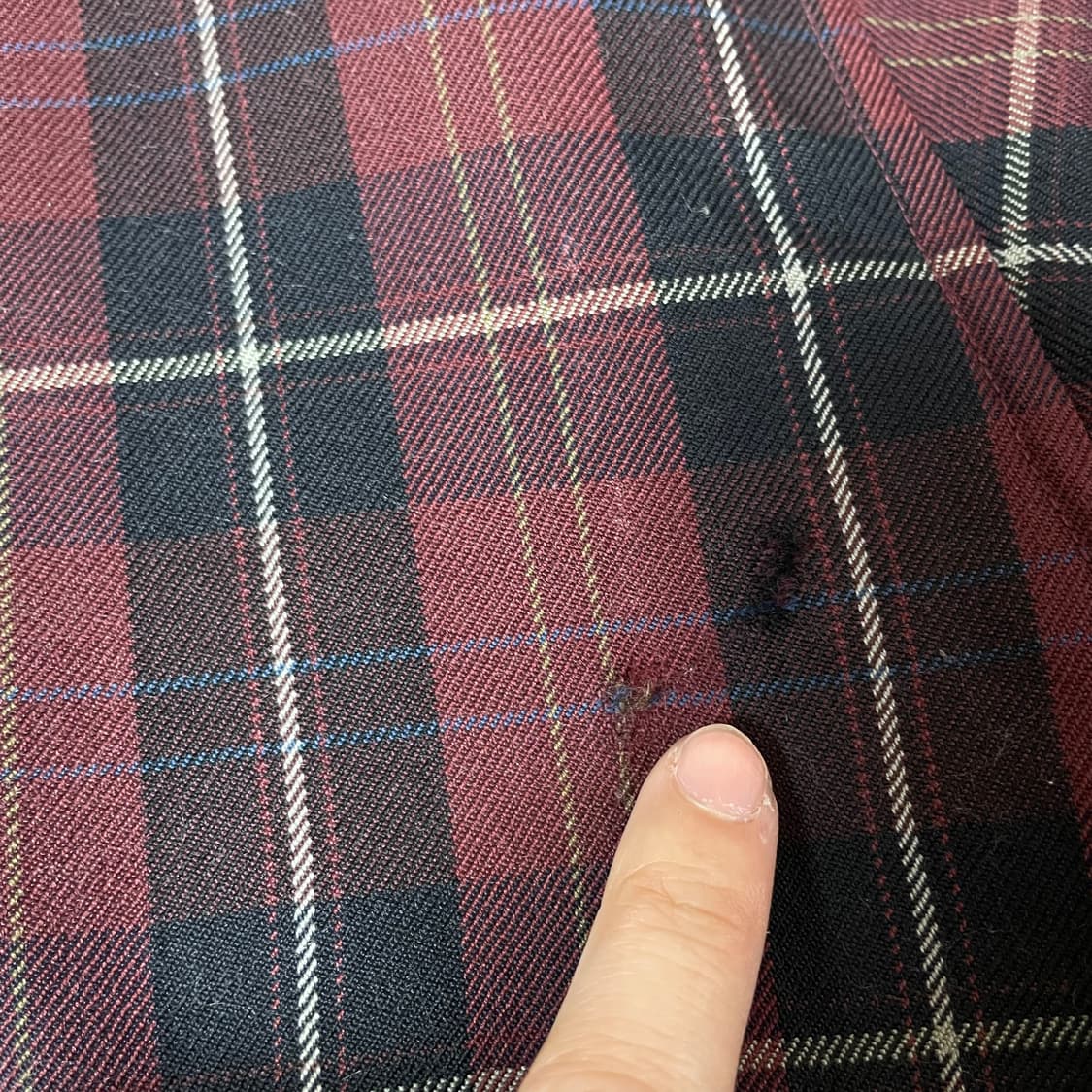 라코스테 90s 레드 블랙 체크 블루종 자켓 100 상품이미지6