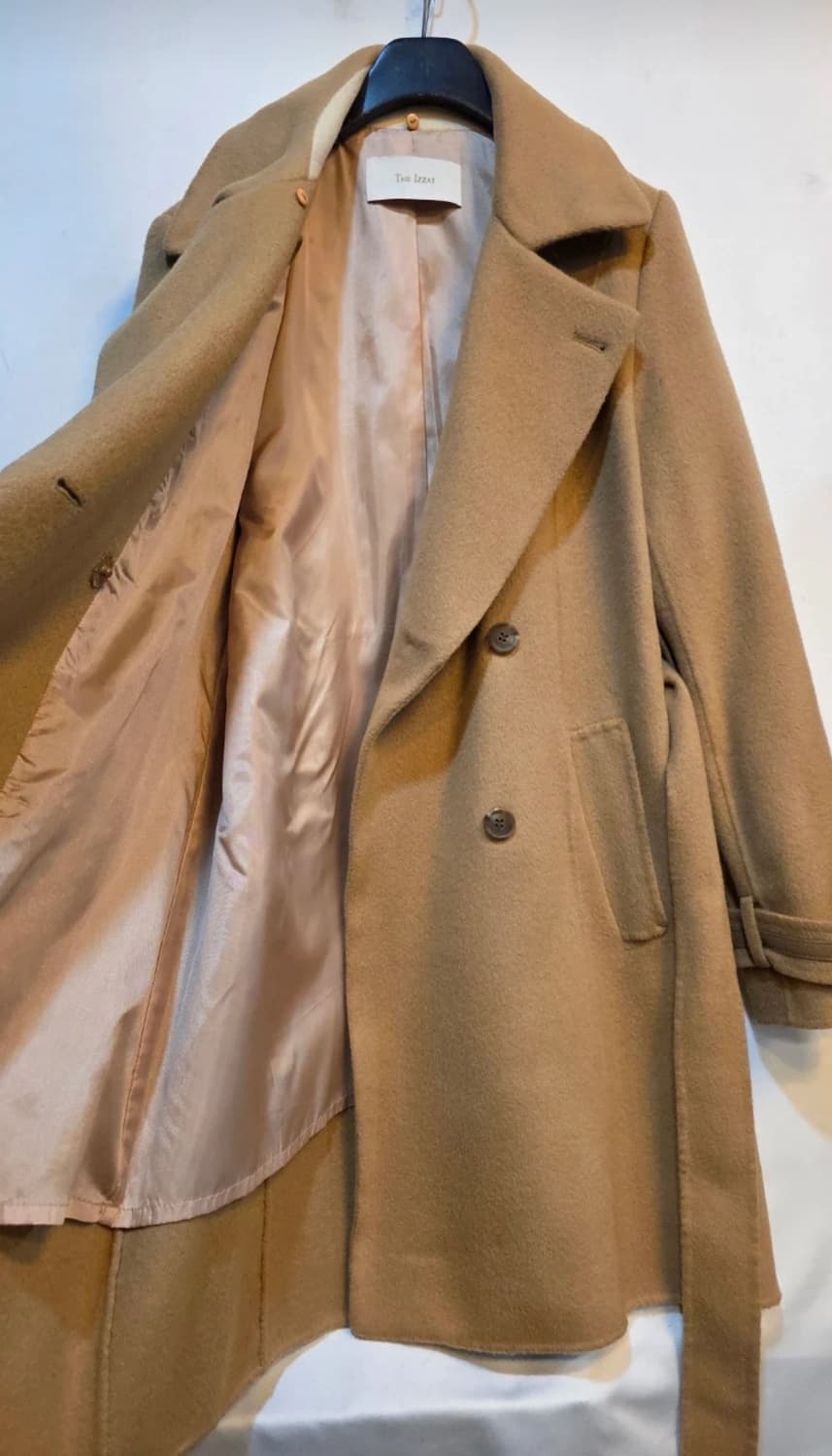 THE IZZAT 더 아이잗 카멜 울 코트 벨트 모직코트 상품이미지4