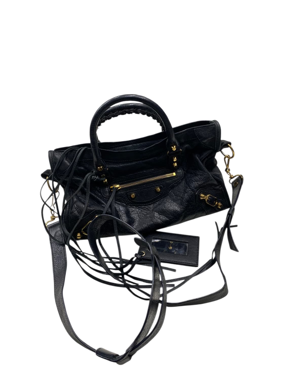 발렌시아가 y2k 쉽스킨 모터백 상품이미지3