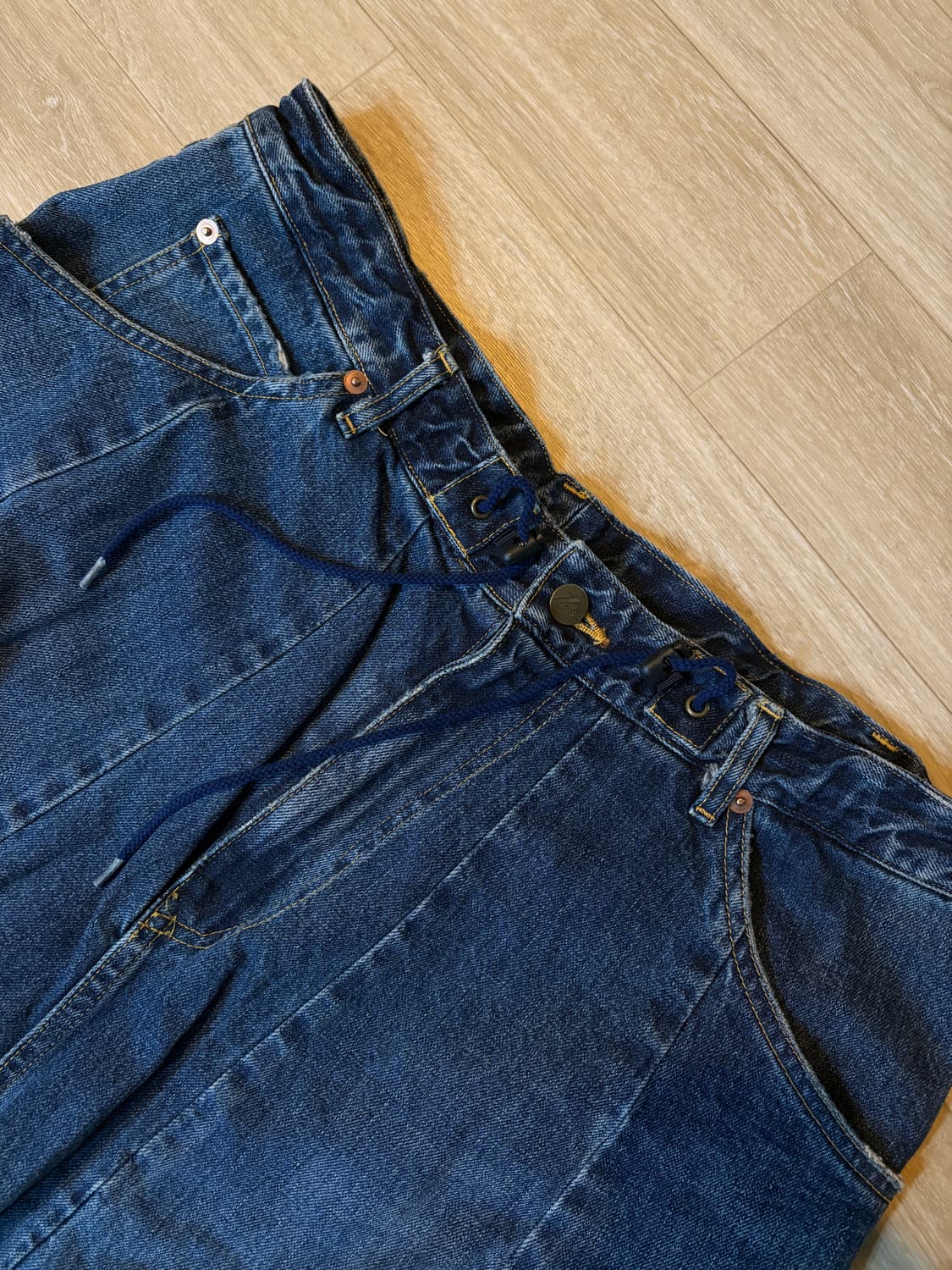 [M] Needles hd pants 인디고 상품이미지5