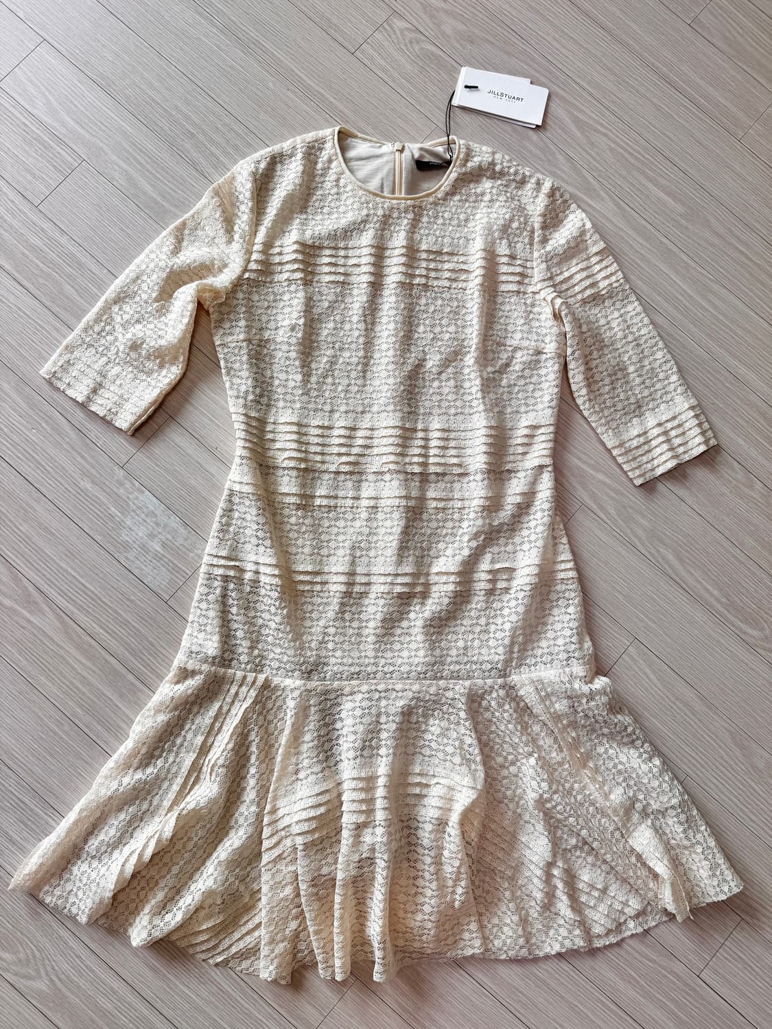 55 55반 텍달린 새상품 질스튜어트 정가50만 레이스 원피스 상품이미지5