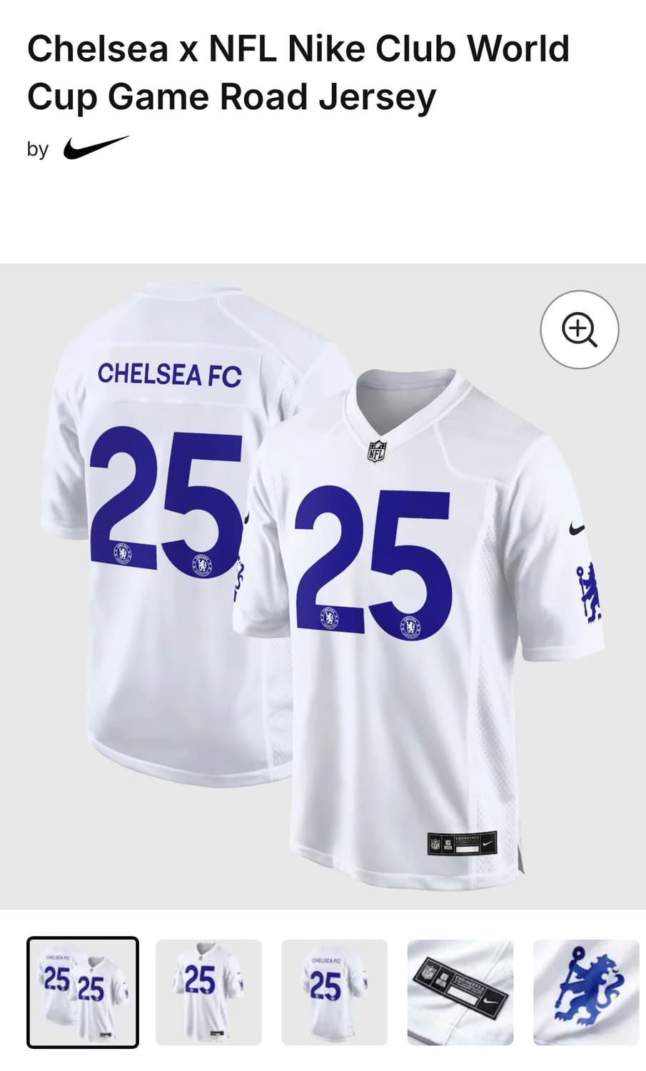 첼시 X NFL 나이키 클럽 월드컵 풋볼 져지 상품이미지2