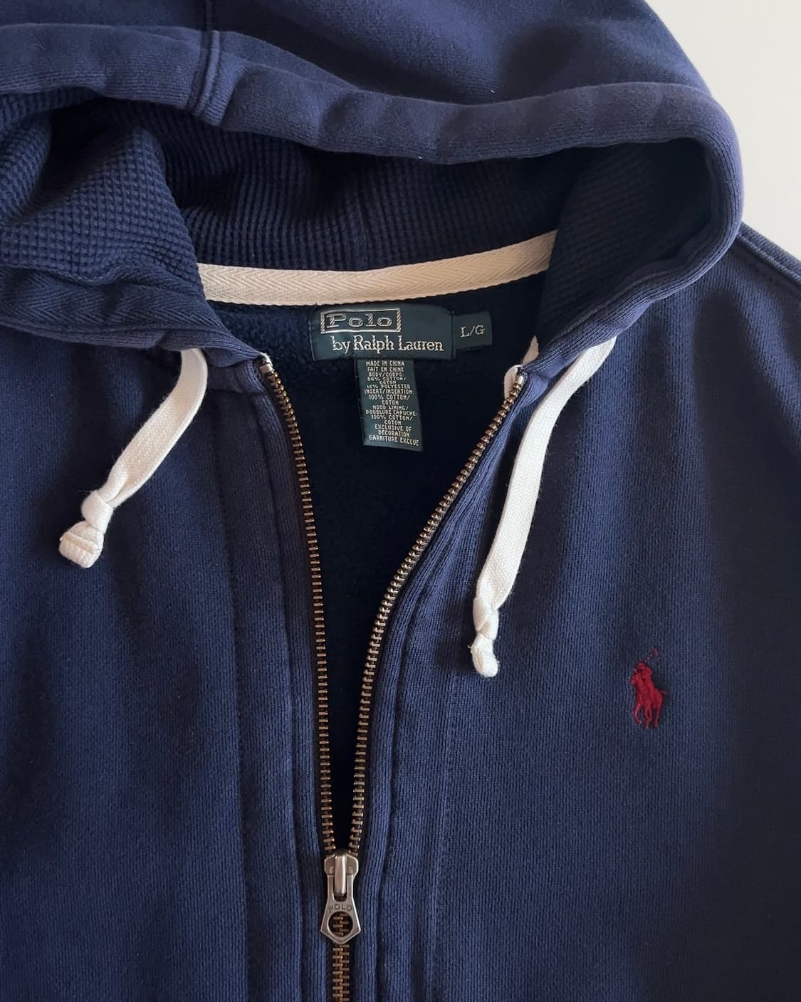 폴로 랄프로렌 써멀 헤비코튼 후드집업 L 상품이미지5