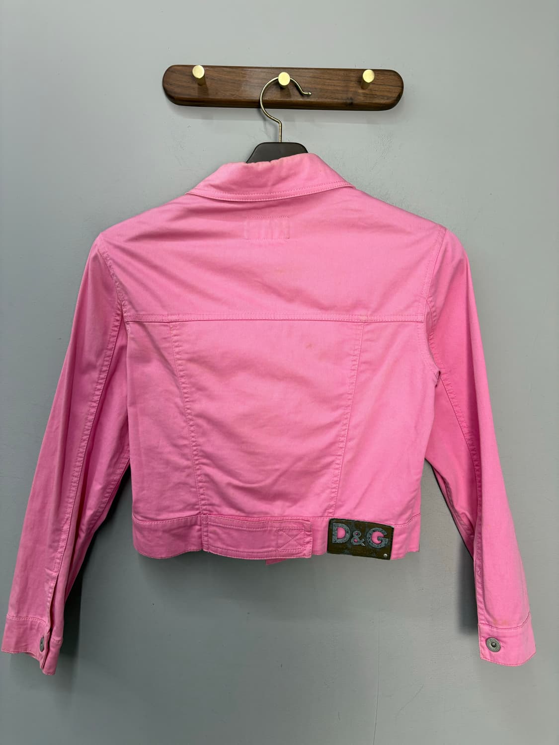 돌체앤가바나 핑크 크롭 데님 자켓 A3249 상품이미지5