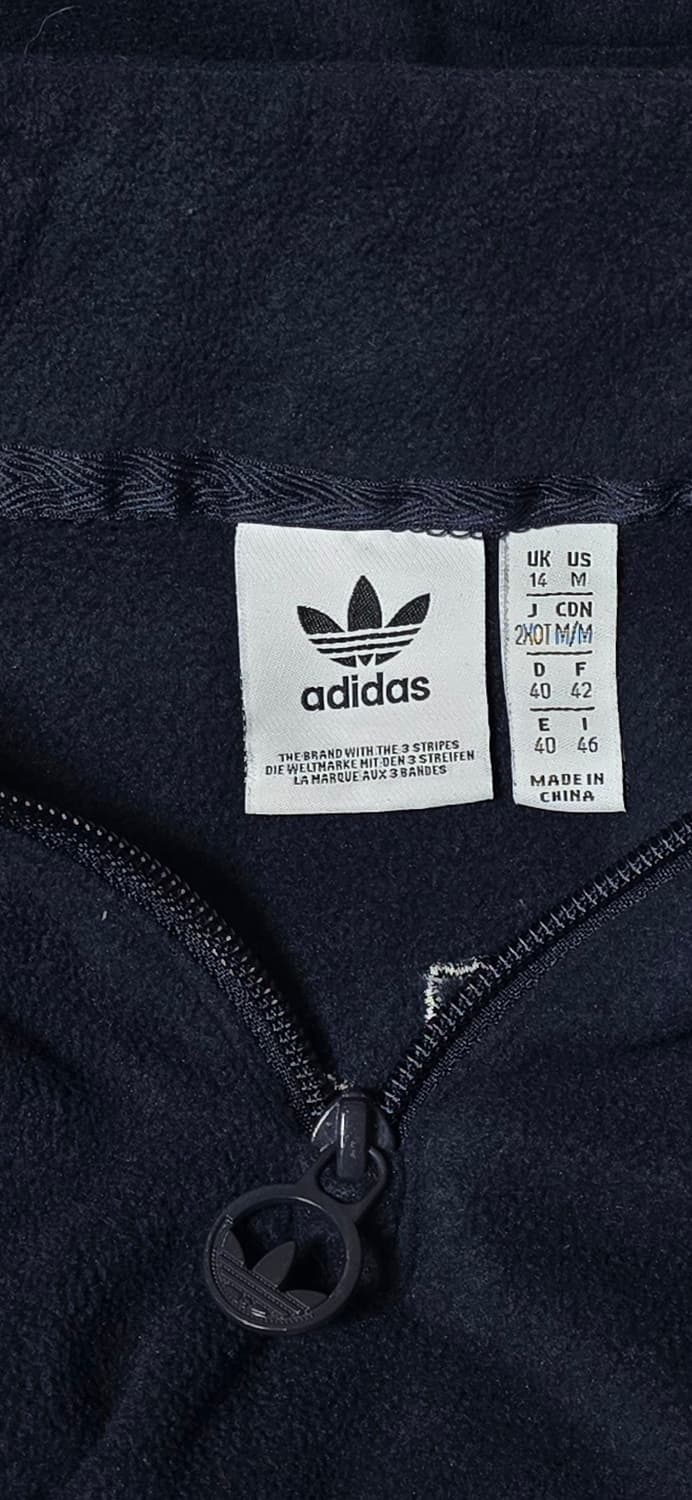 아디다스 네이비 플리스 크롭 탑 M 상품이미지3