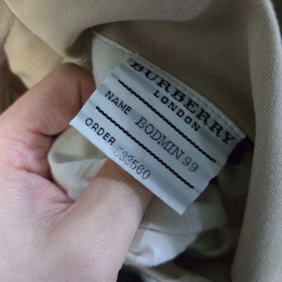 버버리런던 여성 베이지 코튼 트렌치코트 상품이미지7