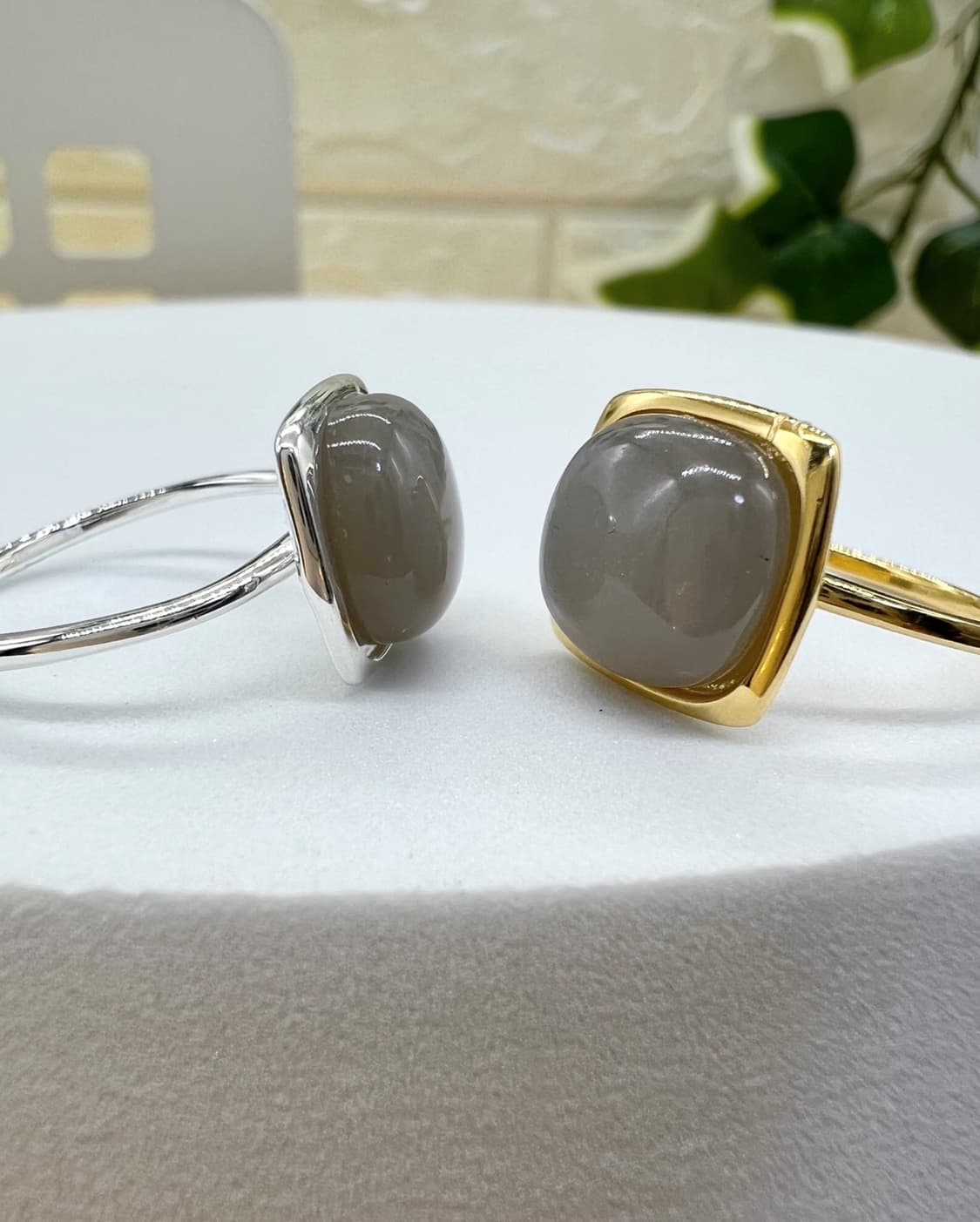 실버925 천연석 반지 / 그레이 문스톤 상품이미지3