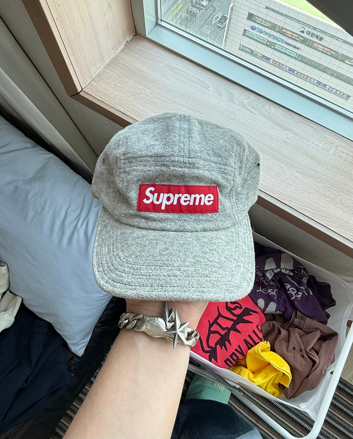 슈프림 피티드 테리 캠프캡 상품이미지1