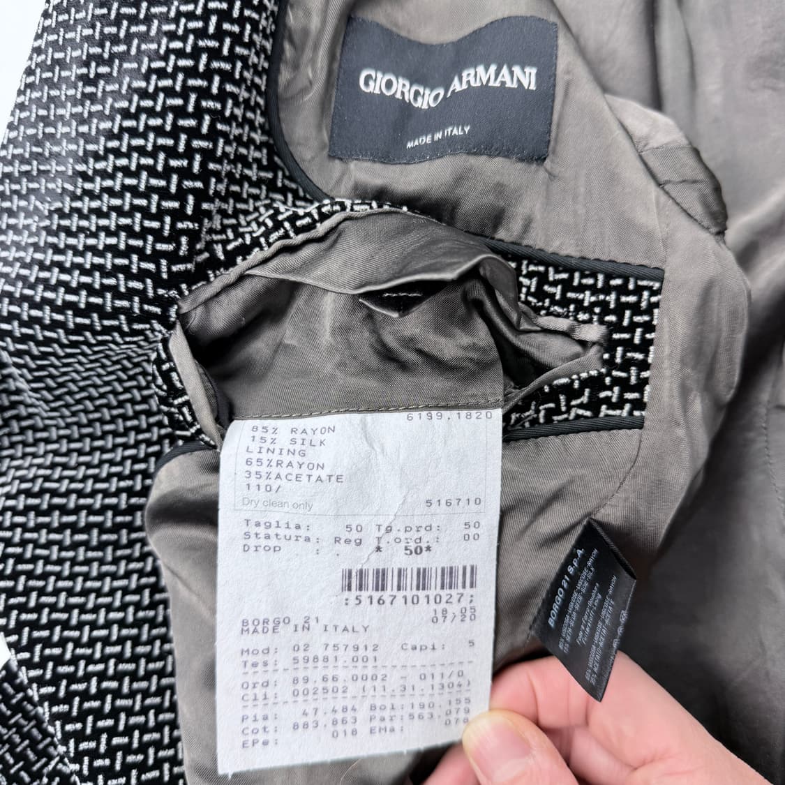 조르지오아르마니 블랙라벨 실크 블레이저 상품이미지4
