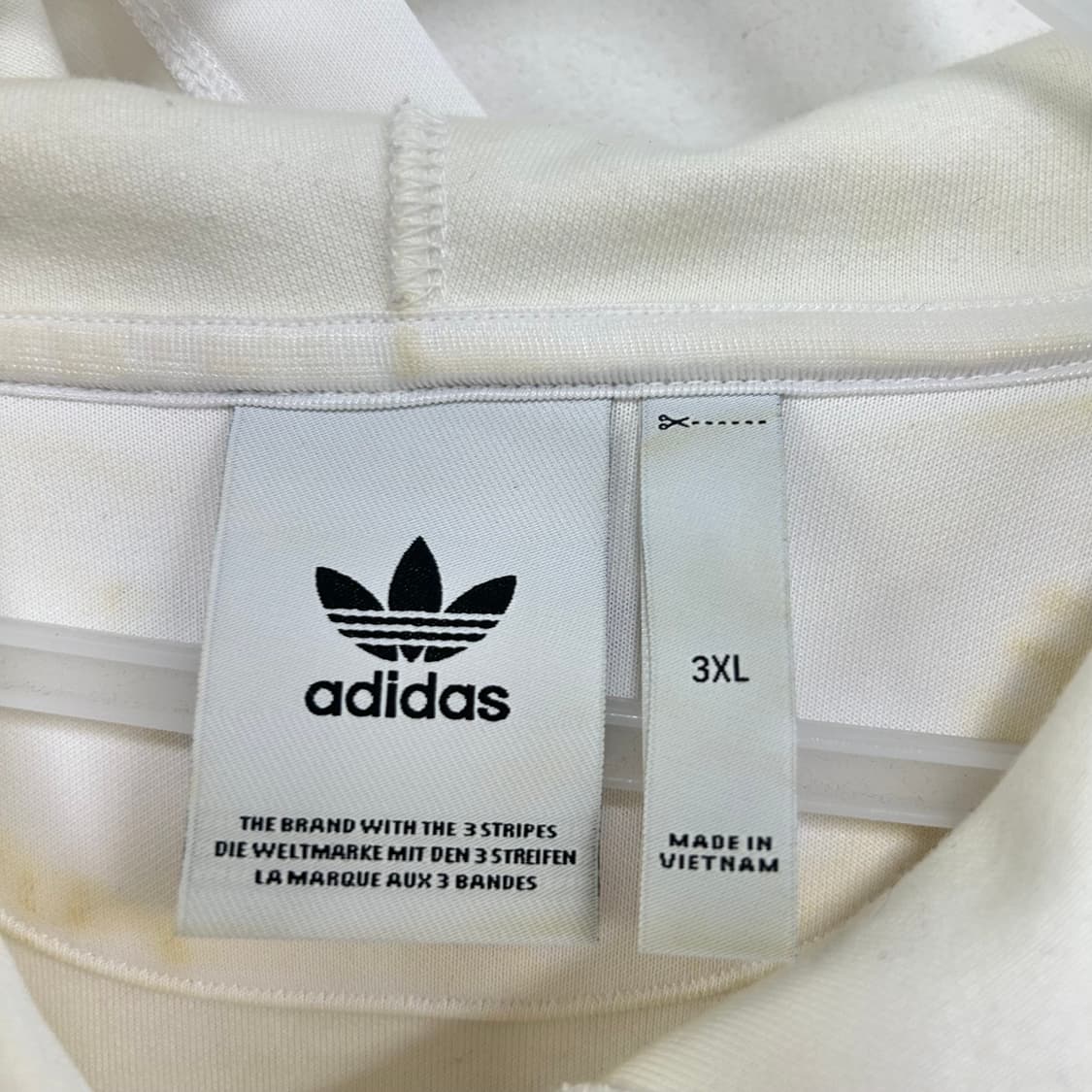 아디다스 화이트 후드티[1710] 상품이미지7