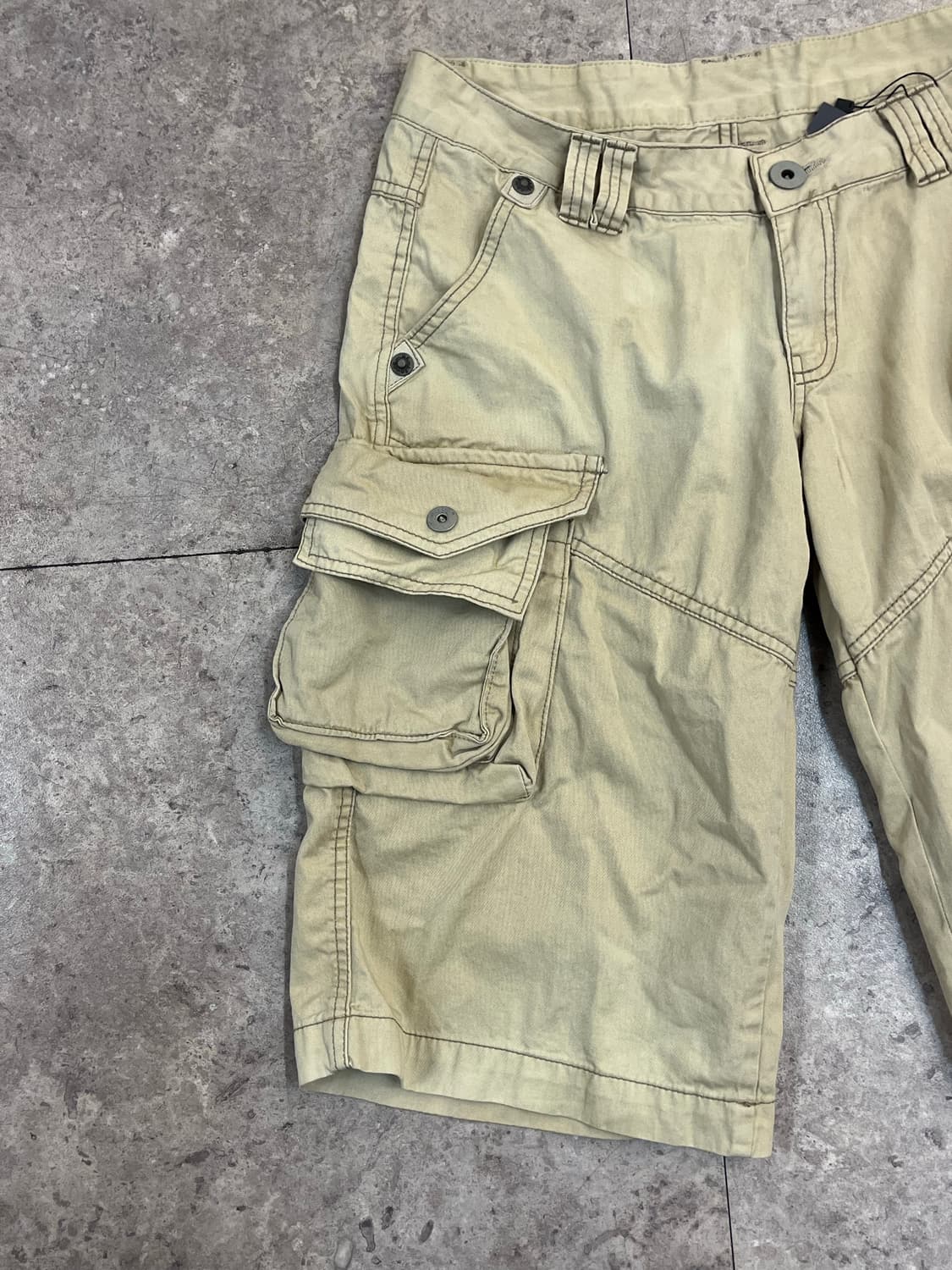 빈티지 카고 하프 팬츠 베이지 M #csz3555 상품이미지4