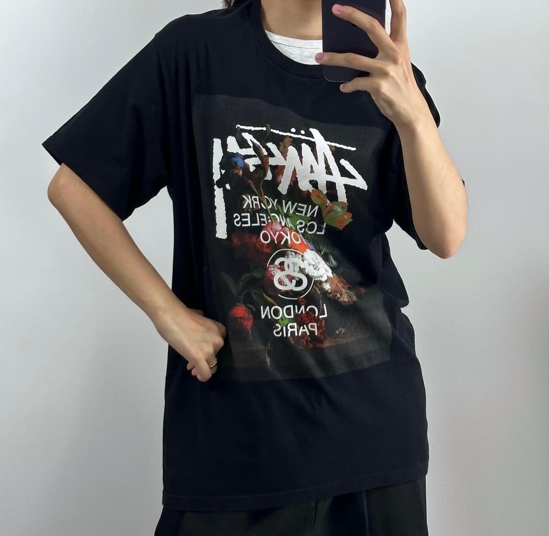 스투시 빅스탁 플라워 반팔 상품이미지1