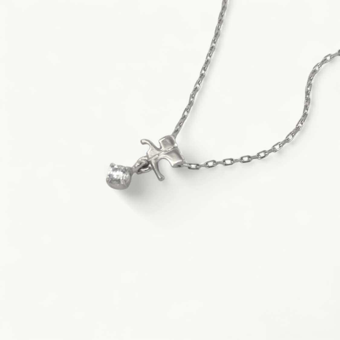 꾸레쥬 스톤포인트 로고 목걸이 상품이미지6