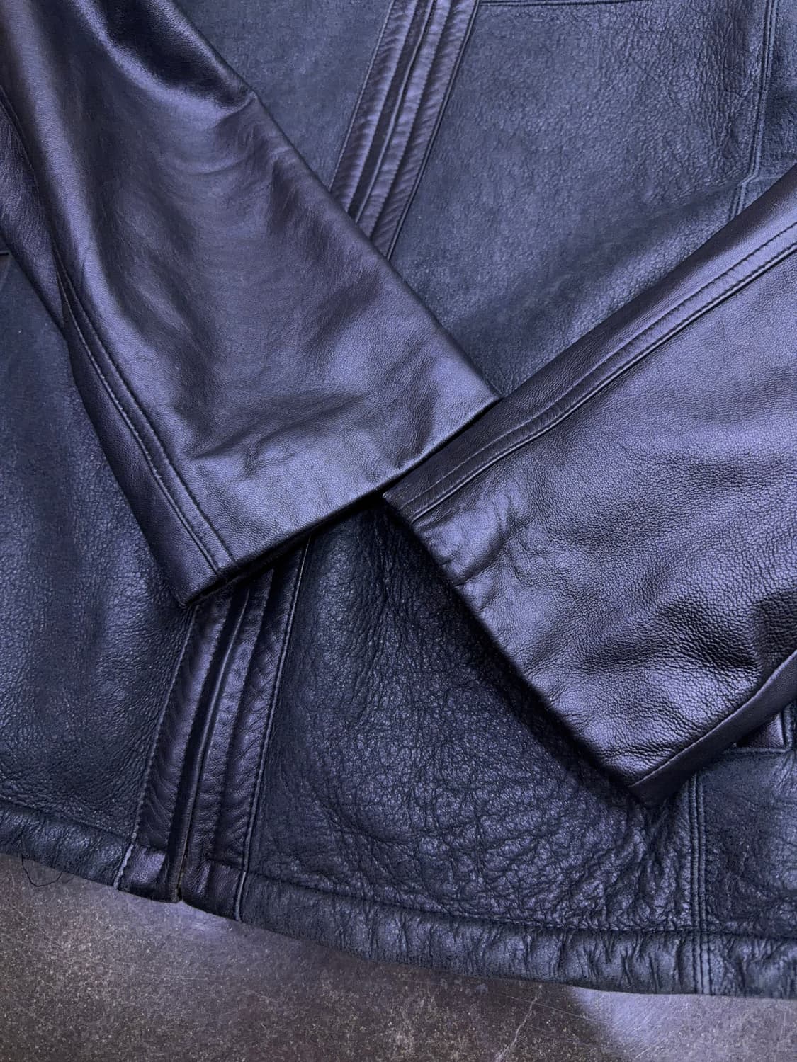 양가죽 양털 안감 투톤 무스탕 레더자켓 105 상품이미지7