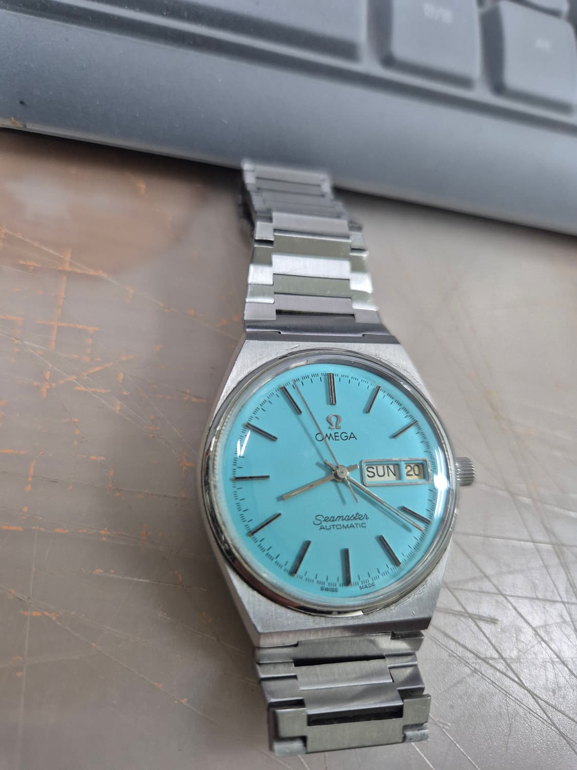 오메가 씨마스터 오토메틱 뻐뻐시 스카이블루 상품이미지6