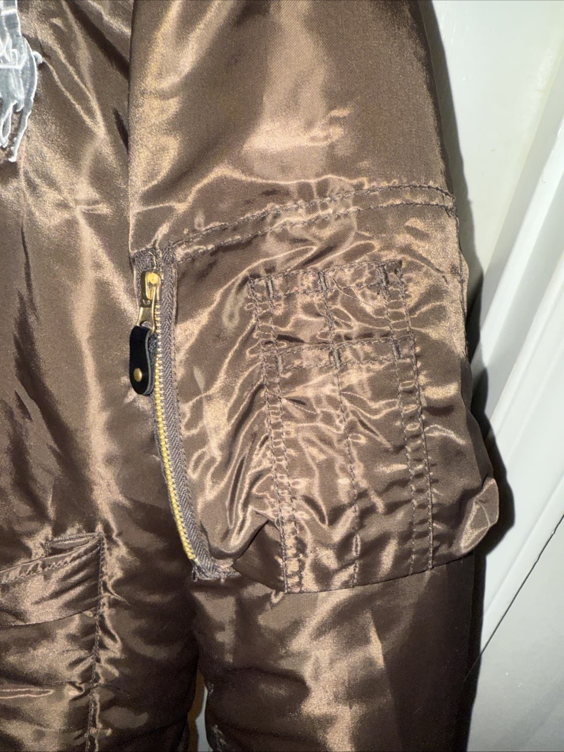 05FW 폴로 랄프 로렌 클래식 빅포니 항공 다운 패딩 브라운 상품이미지3