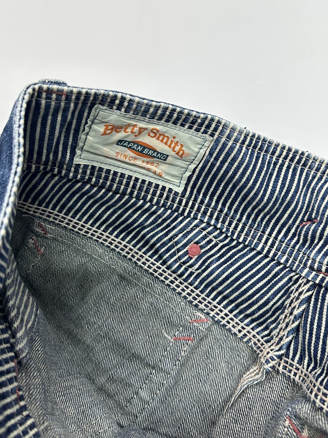 Betty smith 빈티지 Y2K 로우라이즈 5부 워싱 데님팬츠 상품이미지6