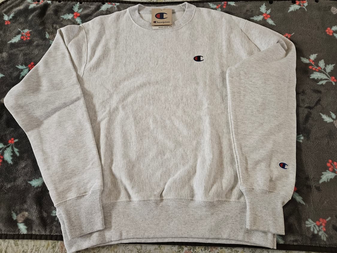 [해외M]새제품 챔피온 리버스위브 스웨트 크루 맨투맨 실버그레이 기모 상품이미지7
