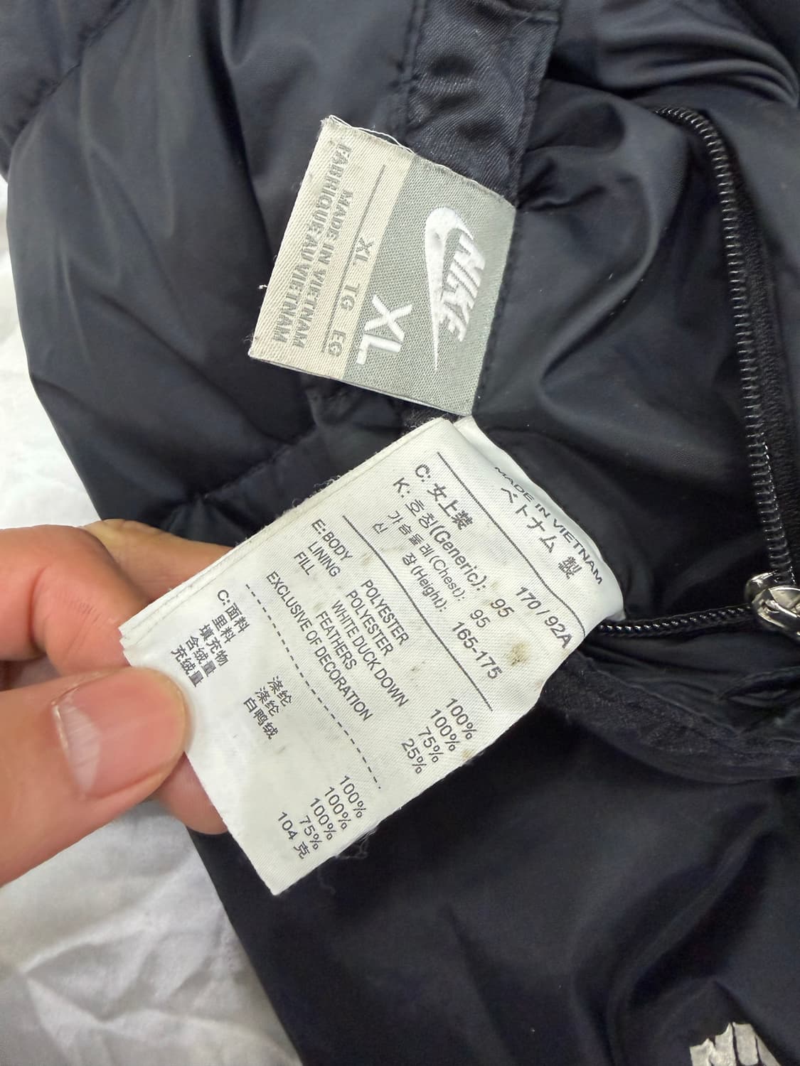 정품) 나이키 여성 리버시블 양면 패딩 조끼 XL 상품이미지8