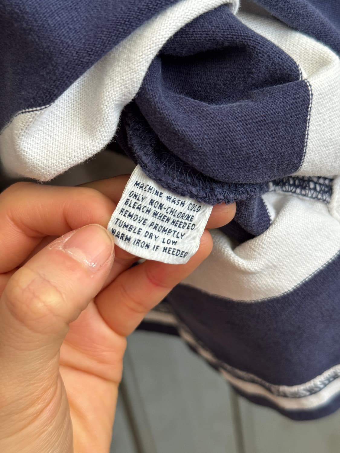 [2XL]폴로 랄프로렌 네이비 스트라이프 럭비 티셔츠 상품이미지4