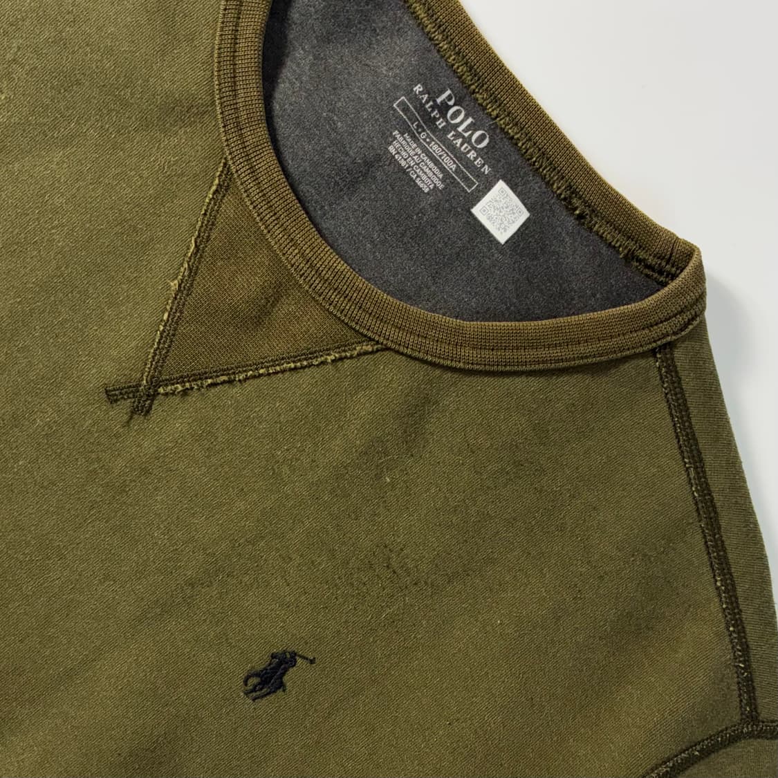Polo  폴로 랄프로렌 자수 카키 맨투맨  상품이미지3