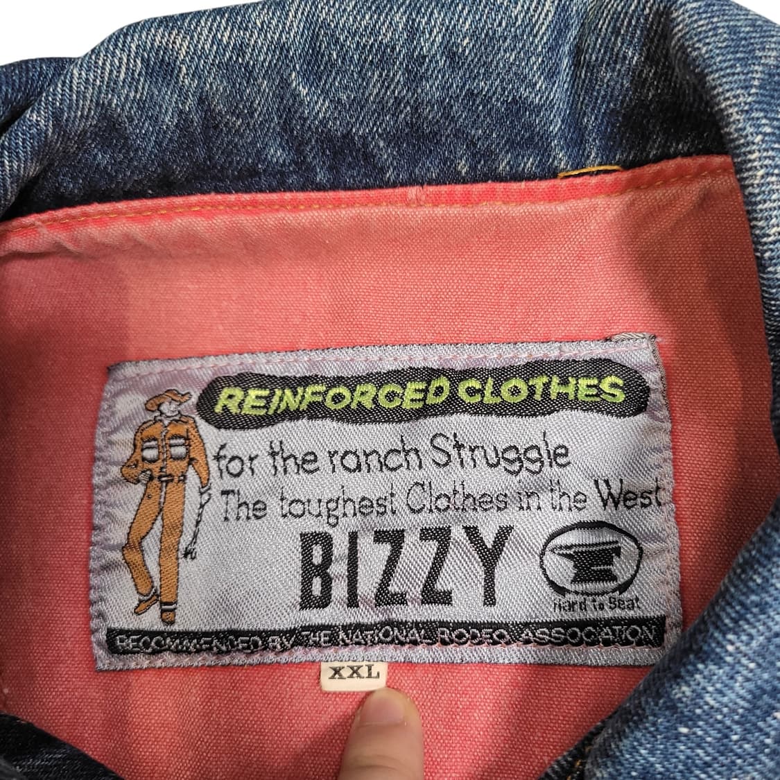 BIZZY 멀티컬러 빈티지 데님 베스트 상품이미지2