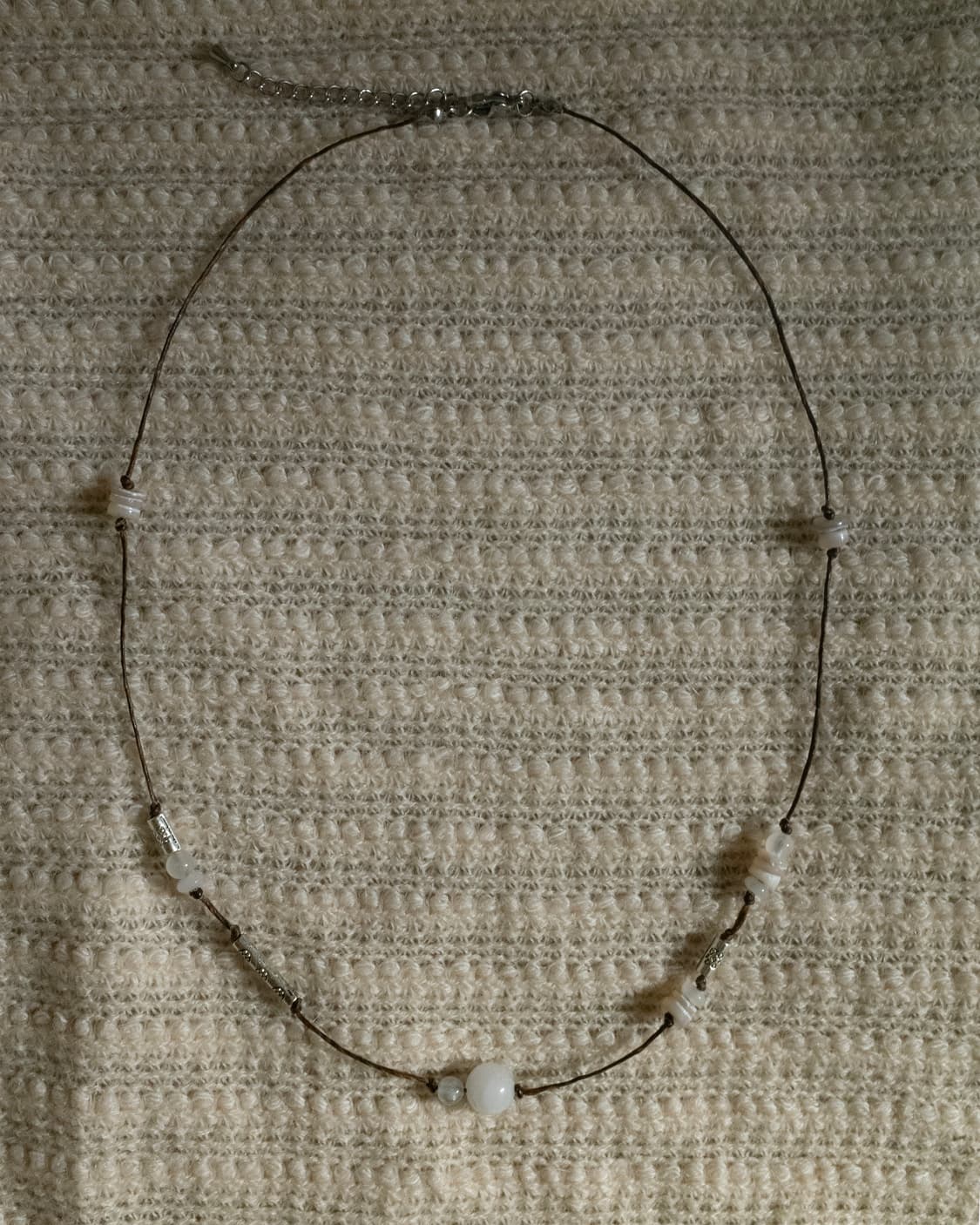 clear white silver-cross necklace 목걸이 상품이미지10