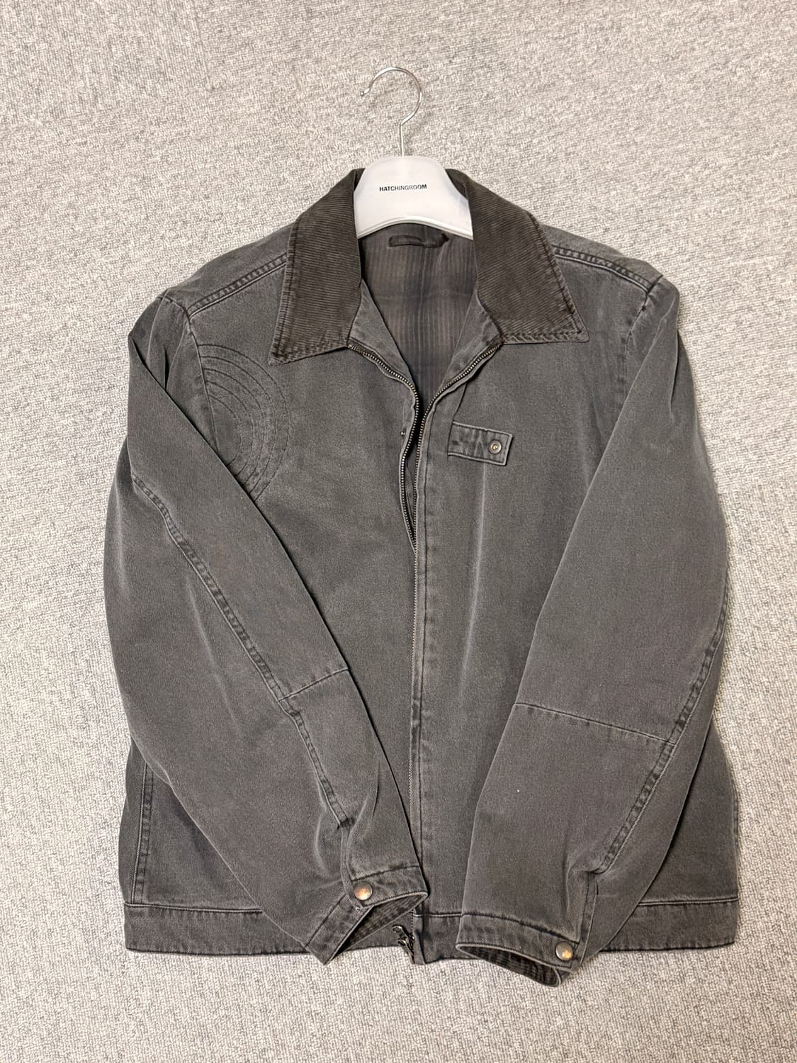 헤칭룸 데님 워크 자켓 차콜 색상 4사이즈 상품이미지3