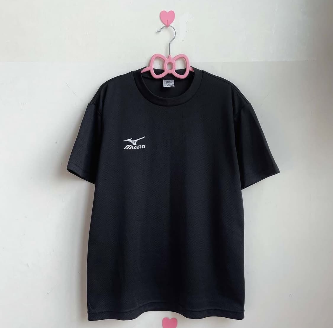 미즈노 블랙 반팔티 (남여공용) 상품이미지2